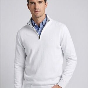 Nautica Men's White Zip-Up Sweater